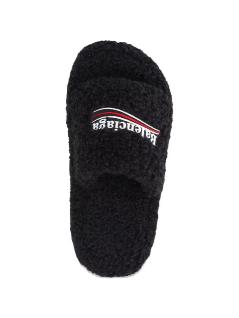 Balenciaga logo-detail sandals - Black