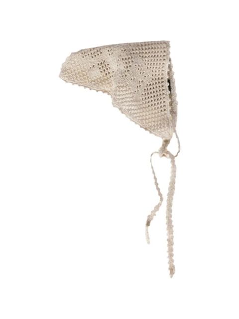 Miu Miu crochet triangle headband - Neutrals - zdjęcie produktu nr 1