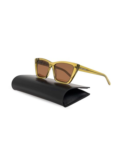 Saint Laurent Eyewear rectangle-frame sunglasses - Green