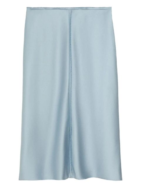 AMI Paris raw-edge midi skirt - Blue - zdjęcie produktu nr 1