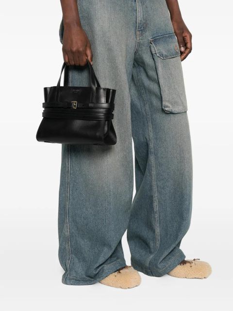 Moschino buckle-strap tote bag - Black - zdjęcie produktu nr 2