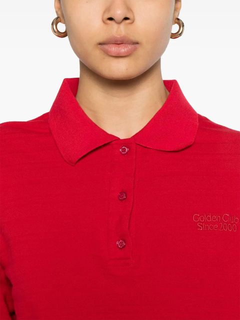 Golden Goose Golden Club-embroidered polo top