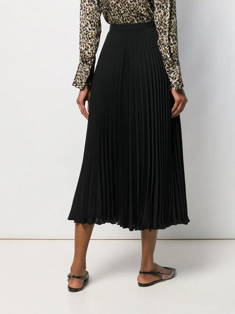Valentino Garavani pleated midi skirt - Black