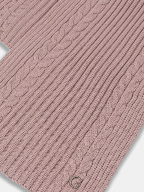 Guess szalik damski kolor różowy gładki AW5383 POL03