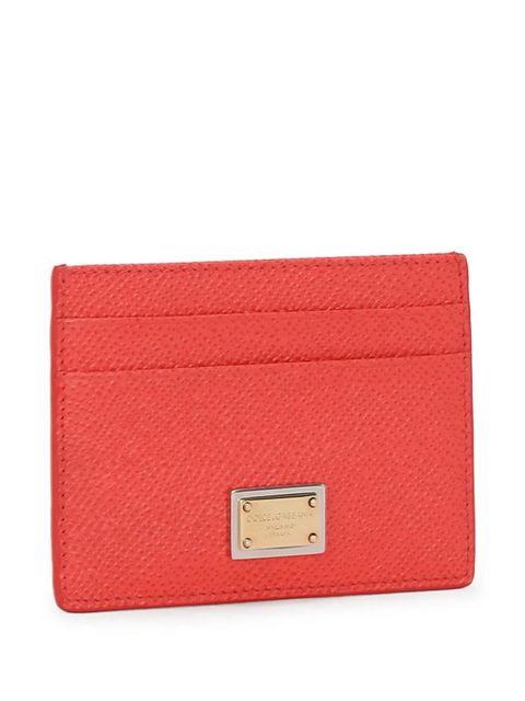 Dolce & Gabbana Dauphine logo-plaque cardholder - Orange