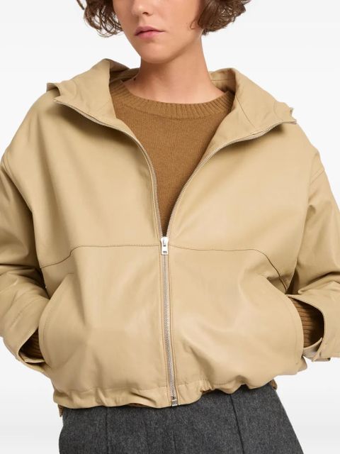 Yves Salomon hooded leather jacket - Neutrals - zdjęcie produktu nr 2