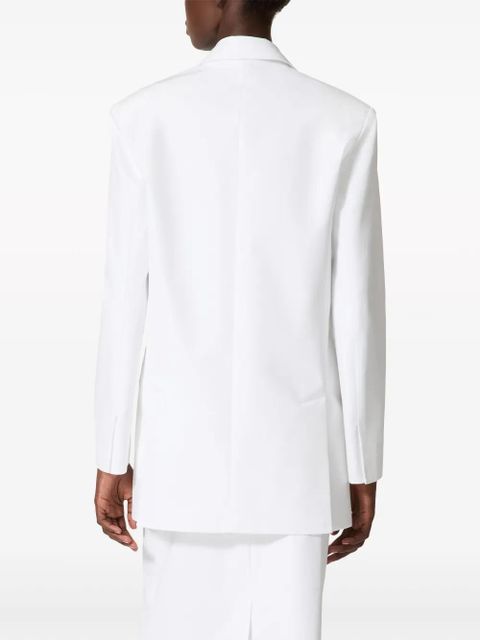 Valentino Garavani Compact poplin blazer - White