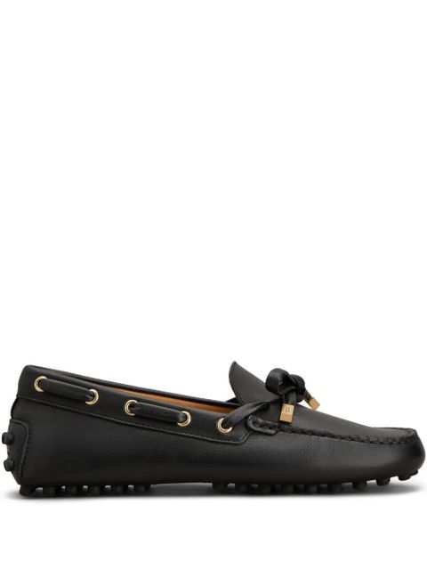 Tod's bow-detail gommino loafers - Black - zdjęcie produktu nr 1