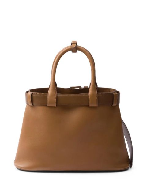 Prada medium Buckle tote bag - Brown