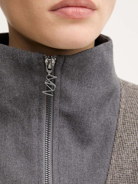 Mos Mosh bluzka SOLEIA damska kolor brązowy 174090