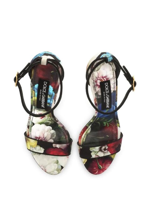 Dolce & Gabbana 105mm DG Baroque-heel sandals - Black