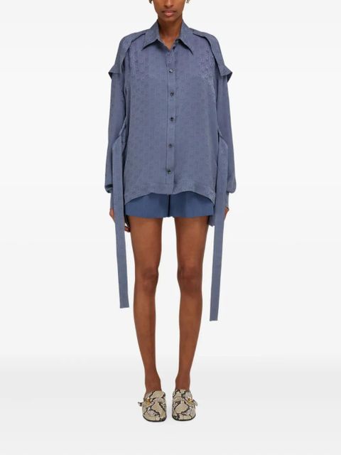 Ferragamo Ferragamo monogram shirt - Blue - zdjęcie produktu nr 2