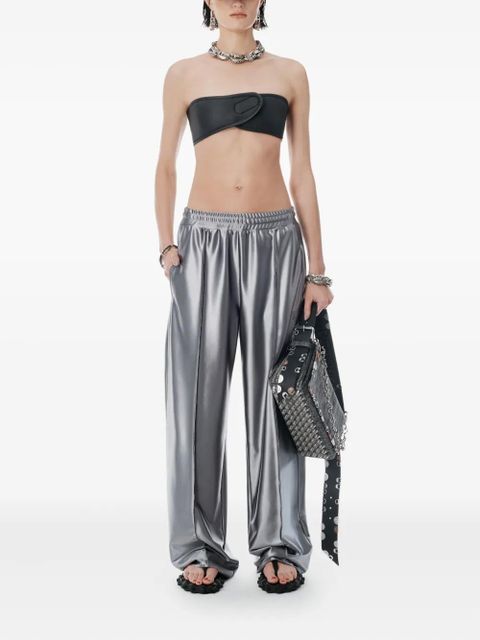 Alexander Wang satin track pants - Silver