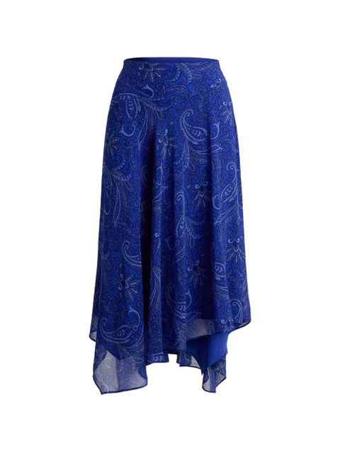 Lauren Ralph Lauren paisley-print midi skirt - Blue - zdjęcie produktu nr 1