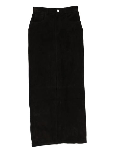 ducie Chicago suede maxi skirt - Black - zdjęcie produktu nr 1