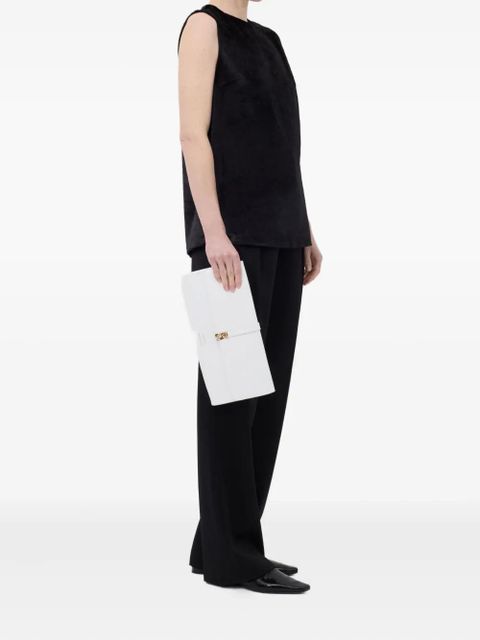 LouLou de Saison silk velvet sleeveless top - Black