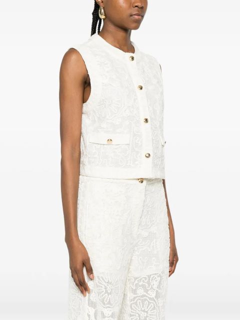 Maje buttoned vest - Neutrals