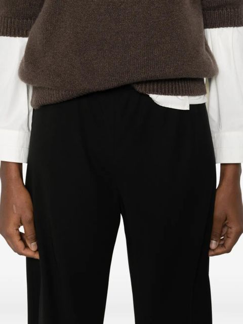 The Row Galen silk trousers - Black