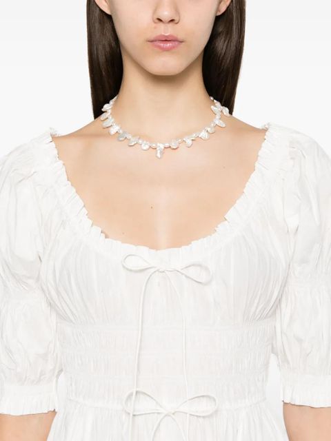 DÔEN Ischia midi dress - White