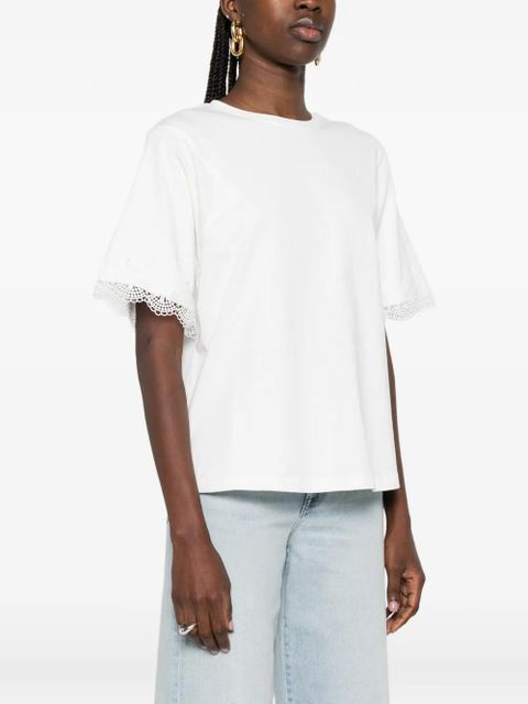 TWINSET lace T-shirt - White