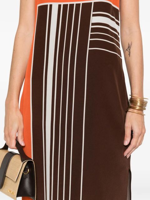 SIR. Destino striped maxi dress - Brown