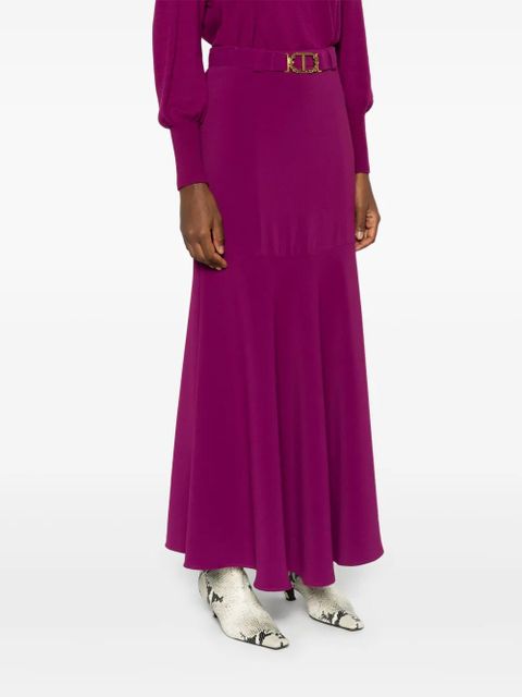 TWINSET belted maxi skirt - Pink
