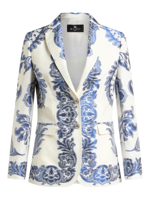 ETRO floral-print blazer - White - zdjęcie produktu nr 1