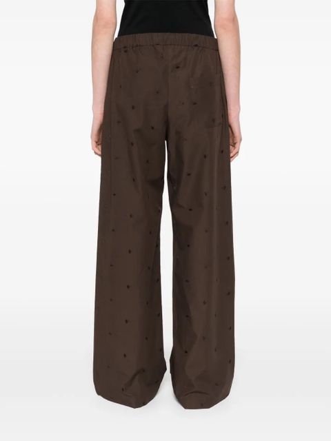 The Attico straight-leg trousers - Brown