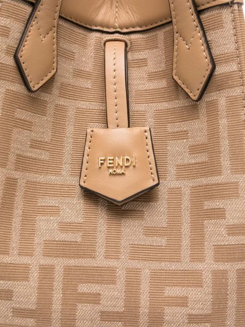 FENDI mini Origami bucket bag - Brown