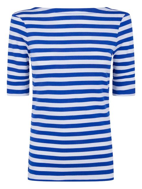 Lauren Ralph Lauren striped half-sleeve top - Blue - zdjęcie produktu nr 1