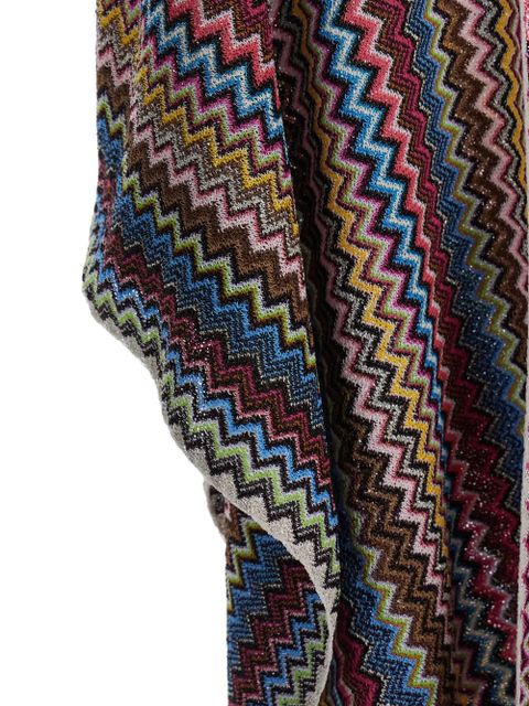 Missoni chevron fringed cape - Blue