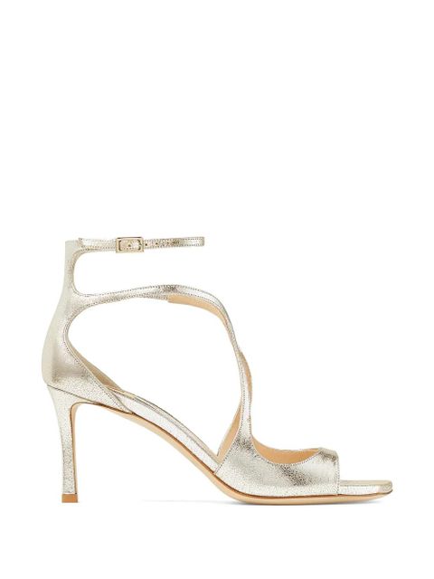 Jimmy Choo Azia glitter strap sandals - Gold - zdjęcie produktu nr 1