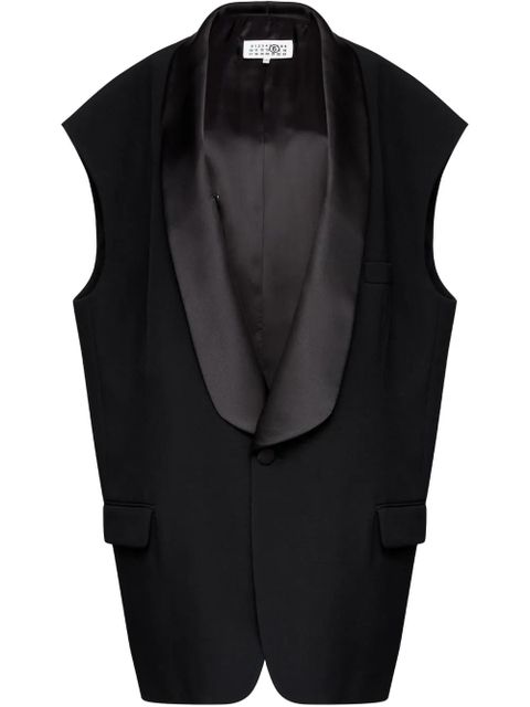 MM6 Maison Margiela tailored waistcoat - Black - zdjęcie produktu nr 1