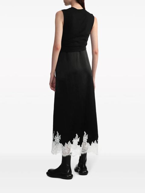 3.1 Phillip Lim draped cotton midi-dress - Black
