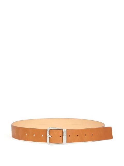 MM6 Maison Margiela numbers-engraved belt - Brown - zdjęcie produktu nr 1