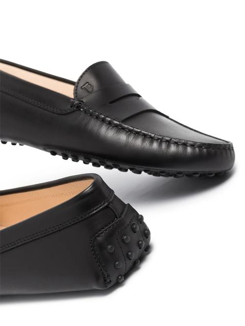 Tod's Gommino round toe moccasins - Black
