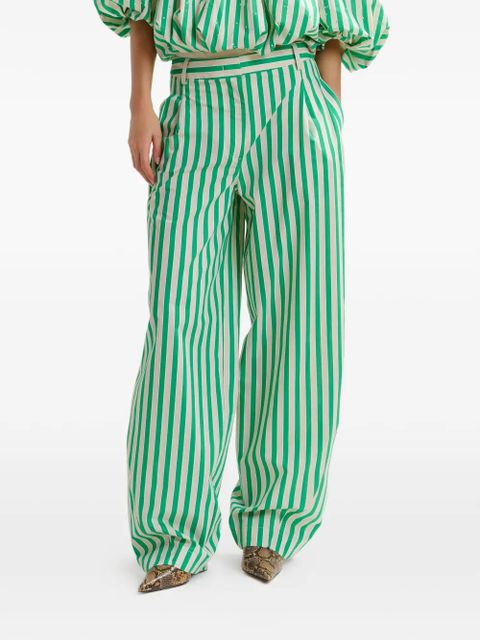 Essentiel Antwerp Jorner striped trousers - Green