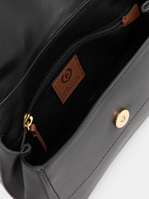 Pollini torebka skórzana kolor czarny PC4422PP0N QH1