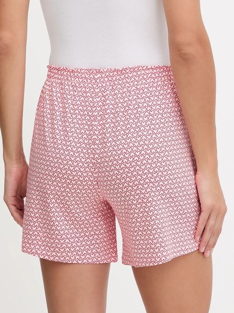 HUGO szorty piżamowe damska kolor czerwony 50556938