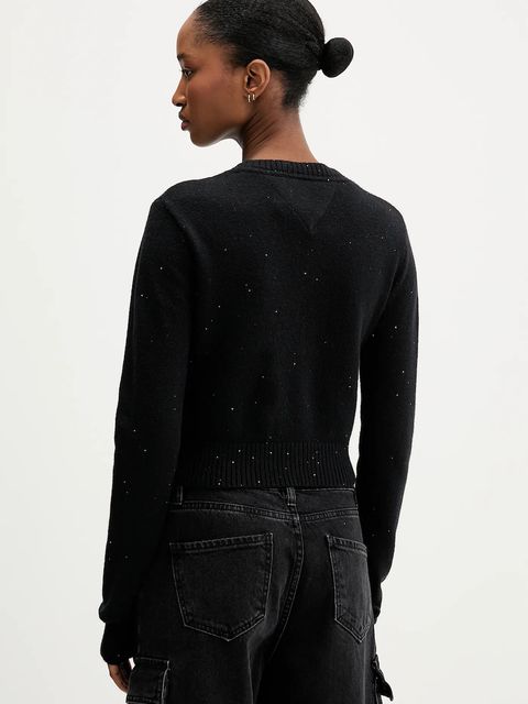 Tommy Jeans sweter damski kolor czarny DW0DW21690 - zdjęcie produktu nr 2