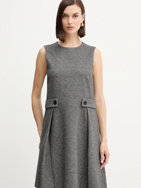 Weekend Max Mara sukienka RIAD kolor szary mini rozkloszowana 2525626052600 - zdjęcie produktu nr 1