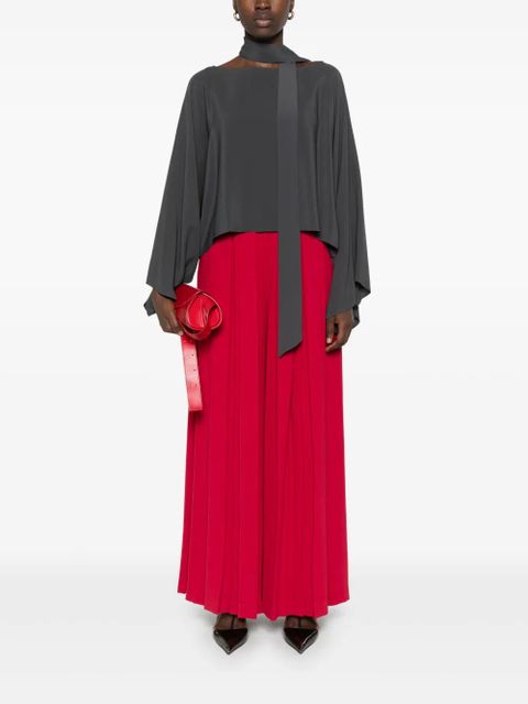 TWINSET pleated crepe trousers - Red - zdjęcie produktu nr 2