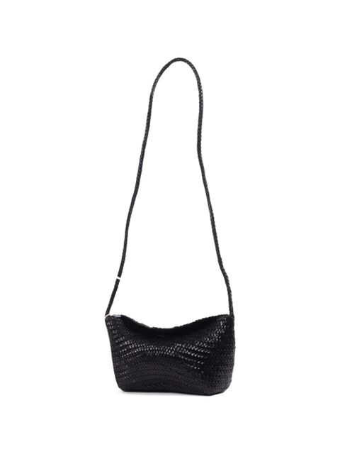 DRAGON DIFFUSION Corsina diagonal weave shoulder bag - Black