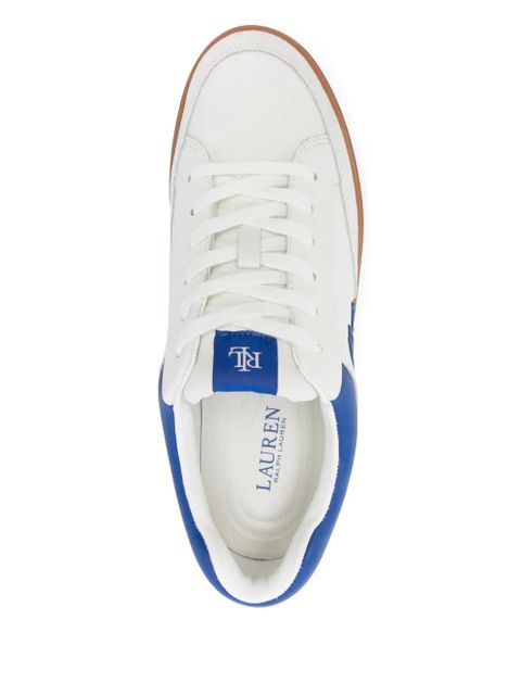 Lauren Ralph Lauren embossed-logo sneakers - White