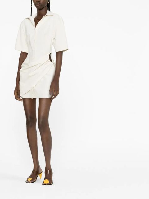 Jacquemus La robe Camisa shirt dress - Neutrals