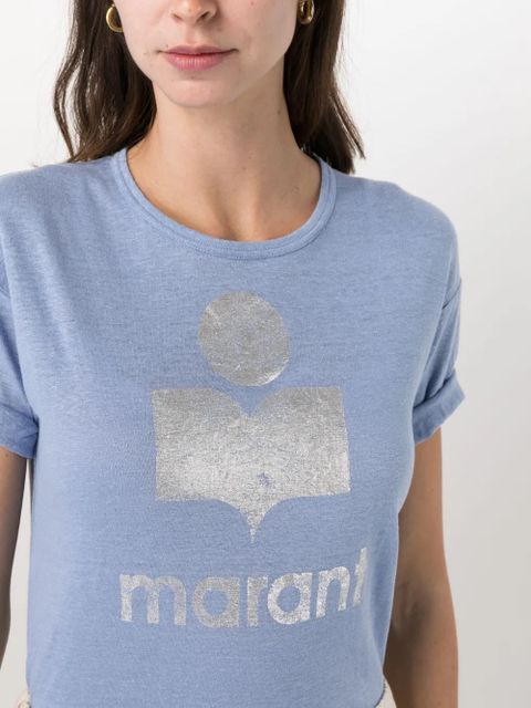 MARANT ÉTOILE Koldi logo-print T-shirt - Blue