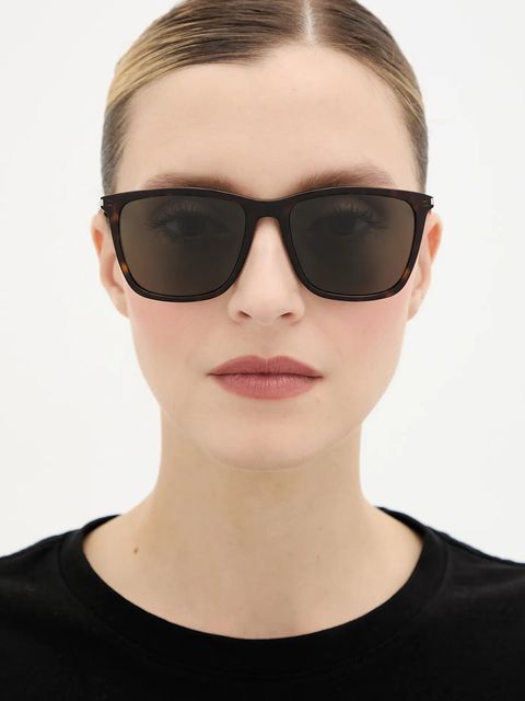 Saint Laurent okulary przeciwsłoneczne kolor brązowy SL 851