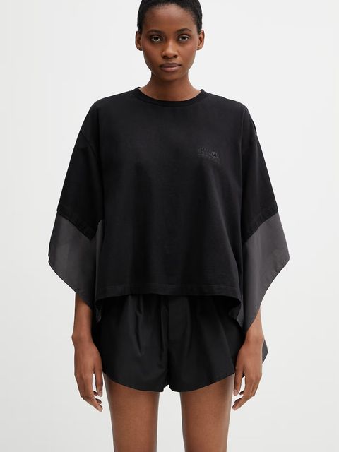 MM6 Maison Margiela T-shirt damski z bawełną - zdjęcie produktu nr 1