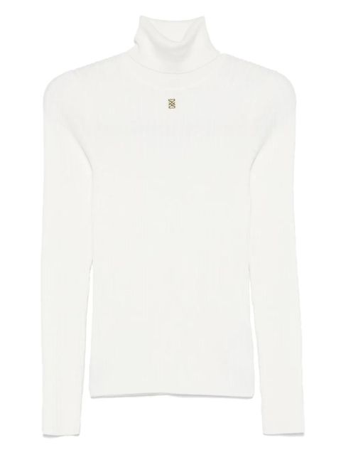 SANDRO ribbed-knit jumper - White - zdjęcie produktu nr 1