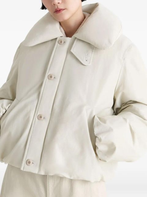LEMAIRE bubble-collar puffer jacket - Neutrals - zdjęcie produktu nr 2